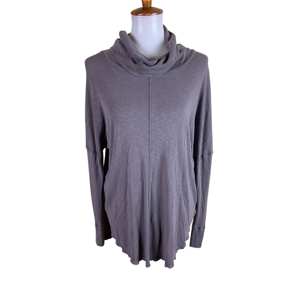 Maison Cinqcent Gray Cowl Neck‎ Tunic Top Minimalist Loungewear L